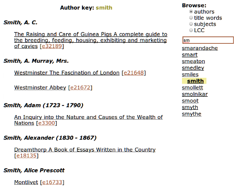 free eBooks from Project Gutenberg Search