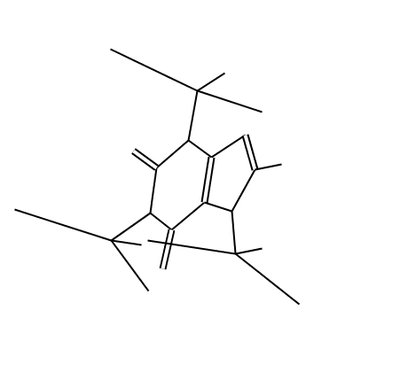 caffeine - atoms as 3D circles