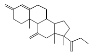 cortisone - atoms as 3D circles